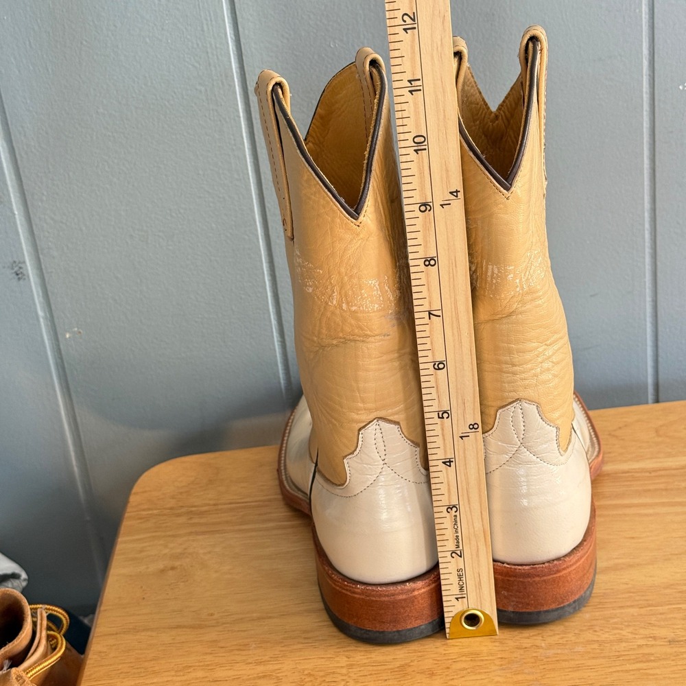 Vtg Logan Boot Co Cowboy Boots‎ Coastal Cowgirl Western Leather USA Women 6B - Picture 8 of 13
